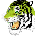 download Tiger clipart image with 45 hue color