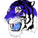 download Tiger clipart image with 225 hue color