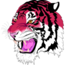 download Tiger clipart image with 315 hue color