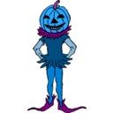 download Pumpkin Boy Color Version clipart image with 180 hue color