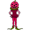 download Pumpkin Boy Color Version clipart image with 315 hue color