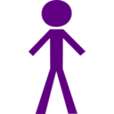 download Stick Figure Male clipart image with 45 hue color