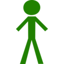 download Stick Figure Male clipart image with 225 hue color