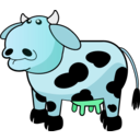 download Colour Cow 1 clipart image with 135 hue color