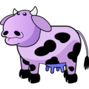 download Colour Cow 1 clipart image with 225 hue color