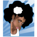 download Black Woman clipart image with 0 hue color