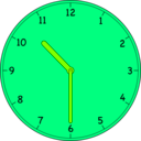 download Clock clipart image with 90 hue color