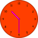 download Clock clipart image with 315 hue color