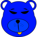 download Blue Bear clipart image with 45 hue color