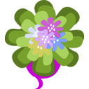 download Decoration Flower clipart image with 225 hue color