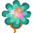 download Decoration Flower clipart image with 315 hue color