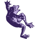download Dancing Frog clipart image with 180 hue color