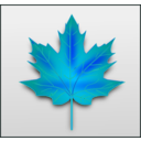 download Maple Leaf clipart image with 180 hue color