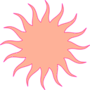 download Sun clipart image with 315 hue color