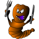 download Caterpillar clipart image with 270 hue color