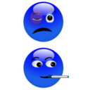 download Smiley 3 clipart image with 180 hue color