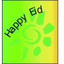 download Happy Eid clipart image with 45 hue color