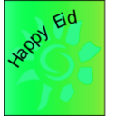 download Happy Eid clipart image with 90 hue color