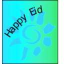 download Happy Eid clipart image with 135 hue color