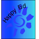 download Happy Eid clipart image with 180 hue color