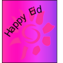 download Happy Eid clipart image with 270 hue color