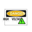 download Danger High Voltage Alt 1 clipart image with 45 hue color