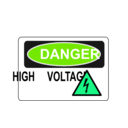 download Danger High Voltage Alt 1 clipart image with 90 hue color