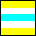 download Signalflag Charlie clipart image with 180 hue color