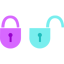download Locks clipart image with 180 hue color