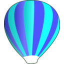 download Hot Air Balloon Work In Progress clipart image with 180 hue color