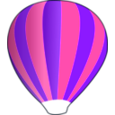 download Hot Air Balloon Work In Progress clipart image with 270 hue color