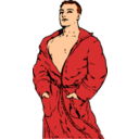 Man In Bathrobe