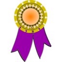 download Award Ribbon clipart image with 270 hue color