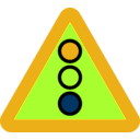 download Traffic Lights Ahead Sign clipart image with 45 hue color