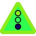 download Traffic Lights Ahead Sign clipart image with 90 hue color