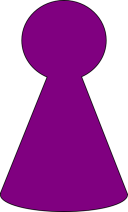 Ludo Piece Plum Purple