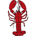 download Lobster clipart image with 0 hue color