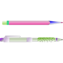 download Pencil And Pen clipart image with 90 hue color