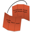 download Brochure clipart image with 180 hue color