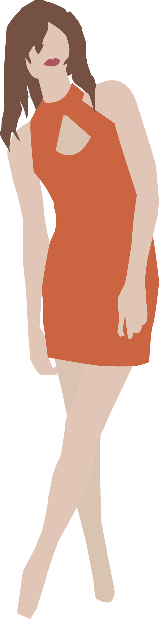 Girl In Simple Dress