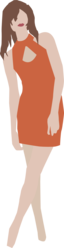 Girl In Simple Dress