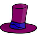 download Purple Hat clipart image with 45 hue color