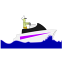 download Leisure Boat Sketched clipart image with 45 hue color