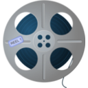 download Film Tape Reel clipart image with 180 hue color