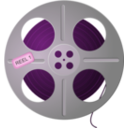 download Film Tape Reel clipart image with 270 hue color
