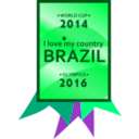 download Brazil 2014 2016 Medal clipart image with 90 hue color