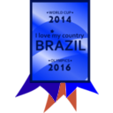 download Brazil 2014 2016 Medal clipart image with 180 hue color