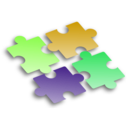 download Jigsaw Puzzle 2 clipart image with 45 hue color