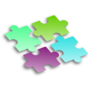 download Jigsaw Puzzle 2 clipart image with 90 hue color