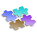 download Jigsaw Puzzle 2 clipart image with 180 hue color